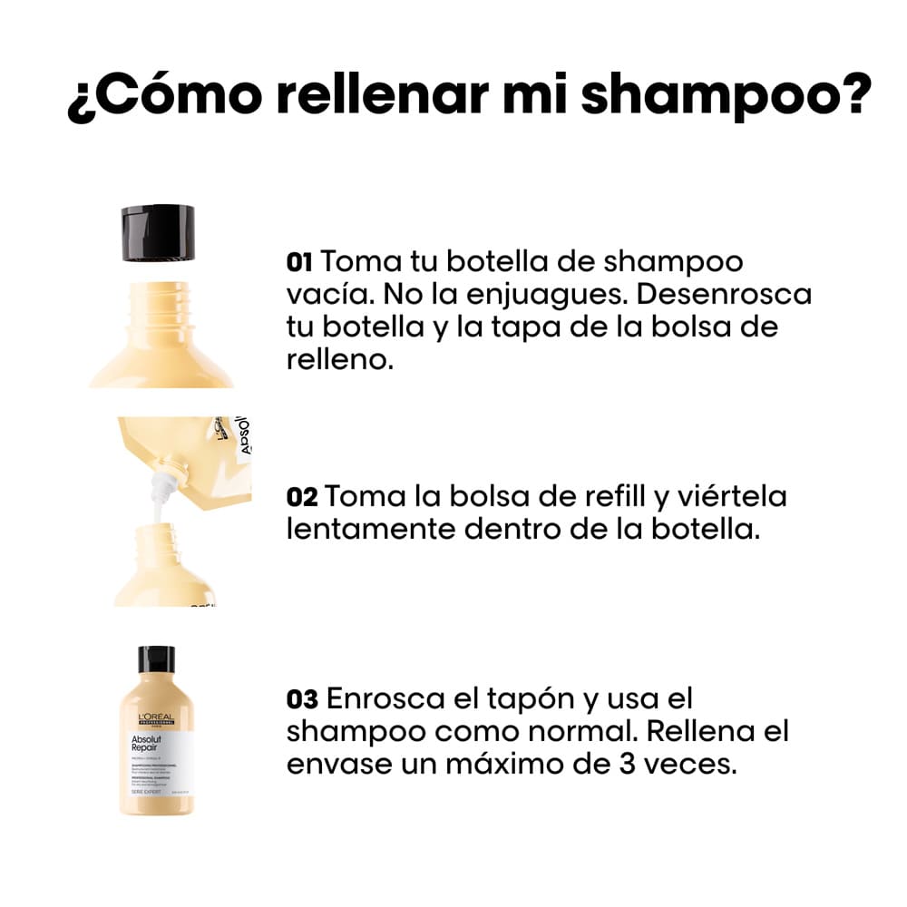 SHAMPOO REFILL ABSOLUT REPAIR (REFILL DE SHAMPOO REPARADOR)